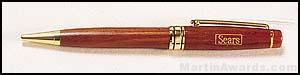 Wood Pen with Gold Trim 1