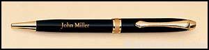 Black Brass Pen with Gold Trim 1