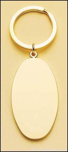 Oval Brass Key Ring 1