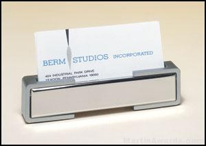 Polished Silver Business Card Holders 1
