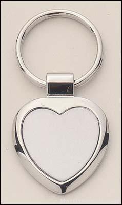 Heart Shape Silver Key Rings 1