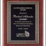 Plaque – Rosewood Piano-Finish Plaque with Cast Antique Bronze Finished Frame 1