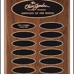 Plaque – Walnut Perpetual Plaques with Elliptical Plates 1