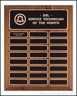 Walnut Perpetual Plaque 1