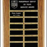 Plaque – American Walnut Perpetual Plaques with Engraving Plates 1