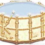 9/16″ Drum Lapel Pin 1