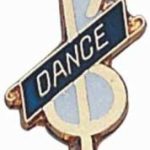 3/4″ Enameled Dance Pin 1