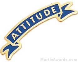 15/16″ Etched Soft Enamel Attitude Chenille Letter Pin 1