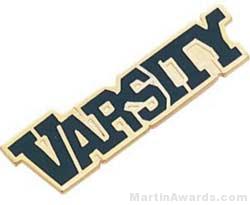 1 1/8″ Etched Soft Enamel Varsity Chenille Letter Pin 1
