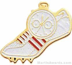 1″ Etched Soft Enamel Track Chenille Letter Pin 1
