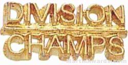 7/8″ Division Champs Chenille Letter Insert Pins 1