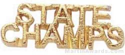 7/8″ State Champs Chenille Letter Insert Pins 1