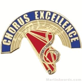Chorus Excellence Award Lapel Pin 1
