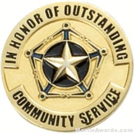 Communtiy Service Award Lapel Pin 1
