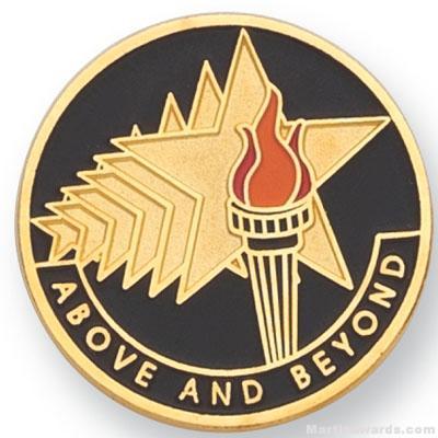 1″ Above And Beyond Lapel Pin 1