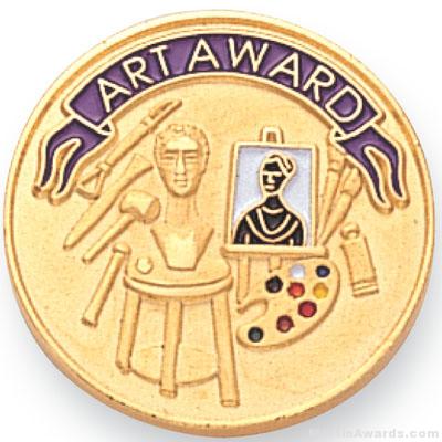 7/8″ Art Award Lapel Pin 1