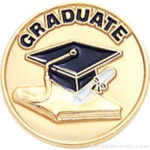 3/4″ Graduate Round Enameled Lapel Pins 1