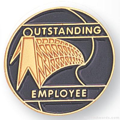 3/4″ Outstanding Employee Lapel Pin 1
