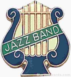 5/8″ Enameled Jazz Music Pin 1