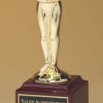 Cast Metal Achiever on Rosewood Piano Finished Base 1